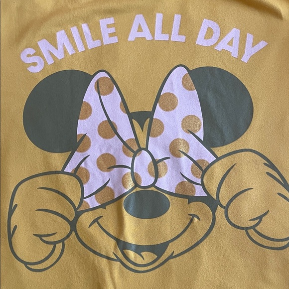 Disney Yellow Minnie Mouse Tee with Pink Accents - Picture 3 of 5